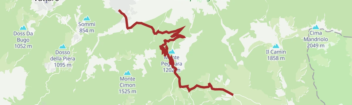 Route map: Menador Climb - Great Climbs of Trentino